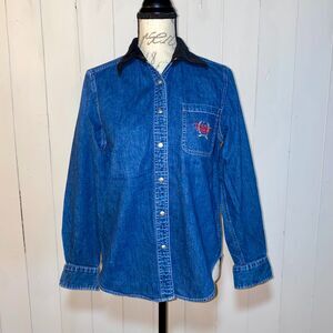 Tommy Hilfiger Kids Denim Button-Up  Long Sleeve Shirt Size 6